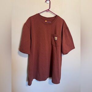 Carharrt Men’s Relaxed Fit Burnt Orange Short Sleeve T-Shirt Size 2XL